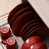 image:imagevicrays Ceramic Dinner Plates Set  Porcelain 10 Inch Flat Steak Pasta Pizza Plate Home Party Restaurant Plate Scratch Resistant Microwave Oven and Dishwasher Safe Set of 6 Cherry RedFlat Cherry Red