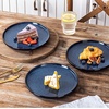 image:imagevicrays Ceramic Salad Plates Set  Porcelain 8 Inch Flat Dessert Appetizer Plate for Lunch Home Party Restaurant  Scratch Resistant Microwave Oven and Dishwasher Safe  Set of 6 Cherry RedBlue
